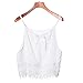 Perman Women's Summer Short Sleeve Blouse Lace Tank Tops Tee T-Shirt