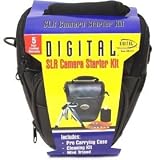 Digital SLR Starter Kit (Holster Bag, Mini Tripod, Cleaning Kit) by