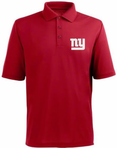 New York Giants NFL Team Apparel Dri Fit Polo Golf Shirt Red Big &amp; Tall (4X-Large )