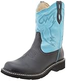 Roper Women's Chunks Western Boot,Black/Turquoise,5 M US