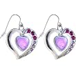 Pink DEVOTION HEART Earrings