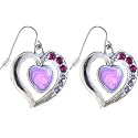 Pink DEVOTION HEART Earrings