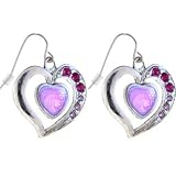 Pink DEVOTION HEART Earrings