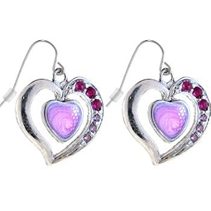 Pink DEVOTION HEART Earrings
