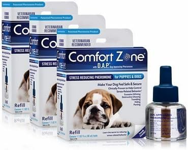 Central Life Sciences 3-Pack Comfort Zone Refill with Dog Appeasing Pheromone, 144ml
