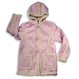 Outeredge - Girls Faux Shearling Jacket, Pink