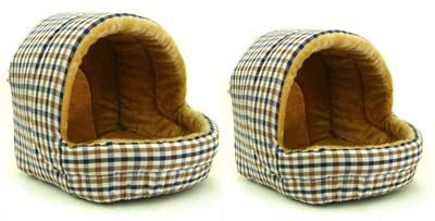 Brand New Set of Two Pet Dog Cat Bed Nest Cage House Pad 210G L_S