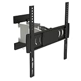 PureMounts PM-Motion-52 TV-Wandhalterung (ultraflache 34mm) schwenkbar, neigbar, vollbeweglich für TV-Geräte von 28-56 Zoll PureMounts PM-Motion-52 TV-Wandhalterung (ultraflache 34mm) schwenkbar, neigbar, vollbeweglich für TV-Geräte von 28-56 Zoll