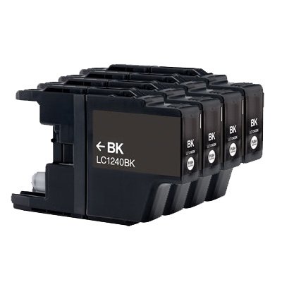 4x Brother LC1240Bk - Black Compatible Printer 