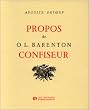 Propos de O. L. Barenton, confiseur