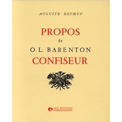 Propos de O. L. Barenton, confiseur