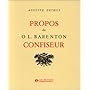 Propos de o.l. barenton, confiseur