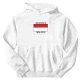 SWEATSHIRT WHITE ELEGANT FLAG 