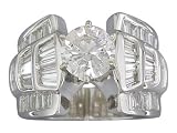 EGL Certified 2.45 cts Diamond Engagement Ring 14Kt White Gold