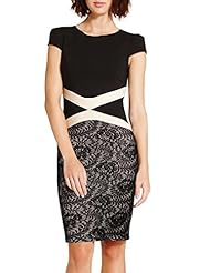 Scoop Neck Polyester/Spandex Cap Sleeves Short Sleeves Vintage Lace Fitted Stretchy Colorblocking Floral Print Cocktail Knee Length Bodycon Dress/Club Dress/Evening Dress/Wedding Party Dress 