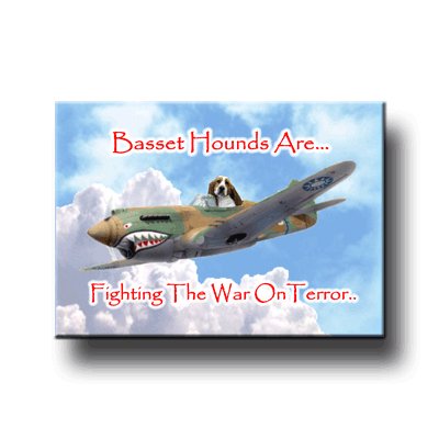 Cover image : Basset Hound War On Terror Fridge Magnet