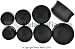 BLACK SILICONE PLUGS PSILBK22- 22MM(7/8")