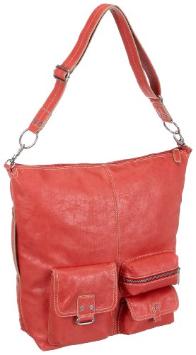 ESPRIT Amy A15024, Damen Umh&auml;ngetasche, rot, (light wither red 630), 40X33X12