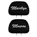 Marilyn Monroe Rhinestone Car SUV Truck Low Back Seat Covers and 4 PCS Carpet Floor Mats