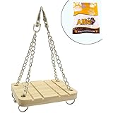 Alfie Pet Small Animal Playground - Karo Wooden Swing (Toy for Mouse and Dwarf Hamster)