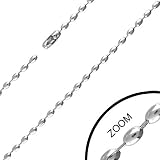 New Gents Stainless Steel Oval Ball Link Style Chain - Length 60cms