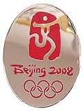 Beijing 2008 Olympics Silver Oval Pin