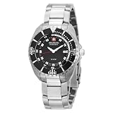 SwissMilitaryHanowaWomen's06-7095-04-007Sealander316LStainlessSteelBlackDialWatch