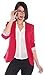 Lucky 21 Women's Cuffed Sleeve One Button Boyfriend Blazer