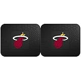 FANMATS NBA Miami Heat Vinyl 2-Pack Utility Mats