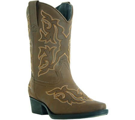 Laredo Children's LC2421 Cowboy Boots,Brown Distressed,13 D US