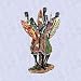 African warriors statue zulu kenya men sculpture New