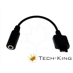 Tech-King Audio Stereo Adapter f�r Kopfh�rer Stereoanlage Musik 3,5mm Klinkenadapter passend f�r LG KP500 Cookie