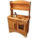 A Simple Hearth (Childs Cherry Wood Play Kitchen with Hutch)