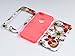 iPhone 5C Case, ULAK 3in1 Anti Slip IPhone 5C Case Hybrid with Soft Flexible Inner Silicone Skin Protective Case Cover for Apple iPhone 5C Flower + Coral Pink