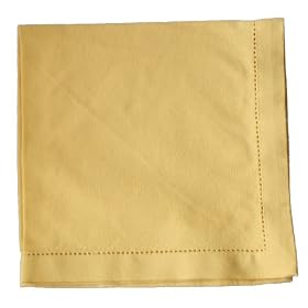 Hemstitch Napkin - Straw by Now Designs