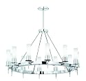 Nulco 2642-03 Pewter Stockholm Contemporary / Modern Twelve Light Up Lighting Chandelier from the Stockholm Collection