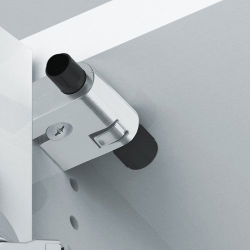 PIN Türdämpfer / Möbeldämpfer Kunststoff, ABS, 6er Set - alubedampft