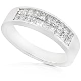 One of a Kind 1/2ctw Princess Diamond Ring (GH/VS) in 14kt White Gold