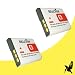 Two Halcyon 1400 mAH Lithium Ion Replacement Battery for Sony Cyber-shot DSC-W80 7.2 MP Digital Camera and Sony NP-BG1