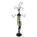 Gold Sequined Cocktail Dress Jewelry Stand Holder Mannquin Jewelry Tree 17