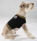 Pets First Pittsburgh Steelers V-Neck Dog Sweater, X-Small