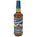 Torani Sugar-Free Syrup, Hazelnut, 25.4-Ounce Bottle (Pack of 3)