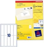 Avery Smartstamp Labels Inkjet Logo 10 per Sheet 135x38mm - J5103-25