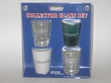 MIAMI HURRICANES 4 Piece Collector Shot Glass Set