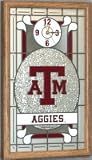 Texas A&M Aggies Stained Glass Wall Clock