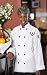 10 Black Button Classic Style Chef Coat