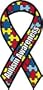 Autism Awareness Mini Ribbon Magnet