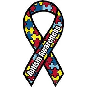 Autism Awareness Mini Ribbon Magnet