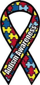 Autism Awareness Mini Ribbon Magnet