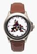 Phoenix Coyotes Mens Rookie League Leather Strap Watch